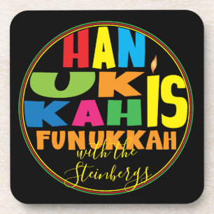Hanoukka Dessous de verre Personnaliser Hanoukka e