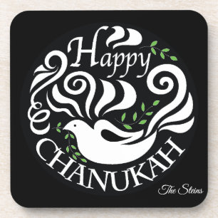 Hanoukka Dessous de verre Personnaliser Happy Chan