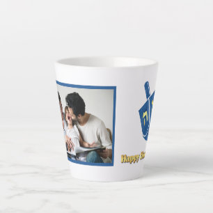 Hanoukka Dreidel et Photo Latte Mug