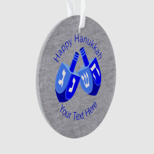Hanoukka Dreidels En Bleu Cute Kids Chrismukkah