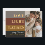Hanoukka Gold Love Light Latkes Photo<br><div class="desc">Notre Hanoukka / Chanukah Gold Love Light Latkes Carte de vacances est une façon élégante et classe de partager vos souhaits Hanoukka / Chanukah avec vos amis, votre famille et vos clients! Avec espace pour vous de personnaliser avec votre nom et votre photo. Enquêtes? envoyez-nous un message ou envoyez un...</div>