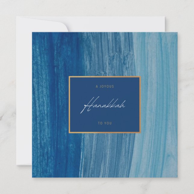 Hanoukka heureuse Blue & Gold (Devant)