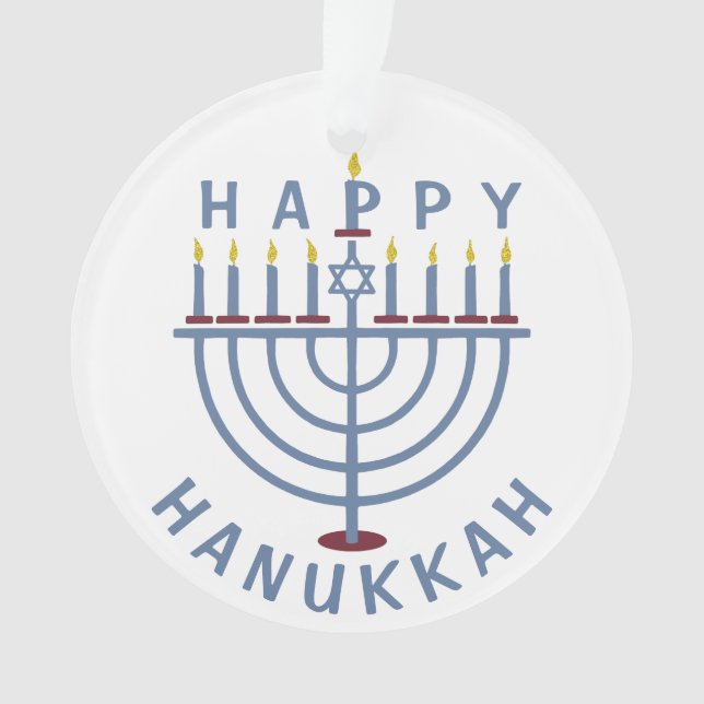 Hanoukka heureux Menorah (devant)