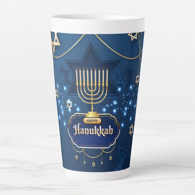 Hanoukka Latte Mug (Devant)