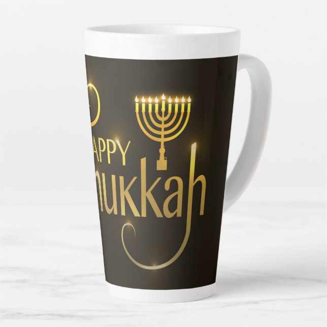 Hanoukka Latte Mug (Angle droit)