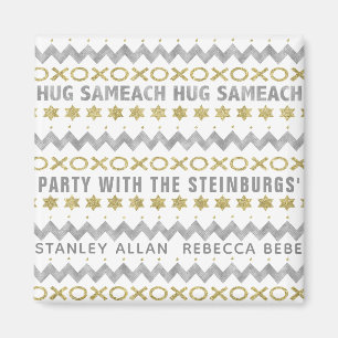 Hanoukka Magnet Carré HUG SAMEACH