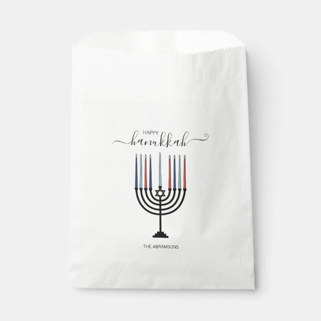 Hanoukka Menorah Holiday Favoriser les sacs (Devant)