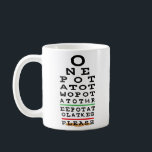 Hanoukka Mug "Happy Chanukah EST 139 BCE"<br><div class="desc">Hanoukka Mug "One Potato Two, Eye Chart" Personnalisez en supprimant, "Got Sour Cream?" et remplacez par votre propre message. Choisissez votre style de police préféré, taille, couleur et libellé pour personnaliser votre tasse! Créez un cadeau simple en ajoutant quelques bonbons à la tasse, enveloppez-le de cellophane et cravate-le d'un arc....</div>