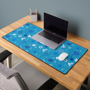 Hanoukka Stars Desk Mat