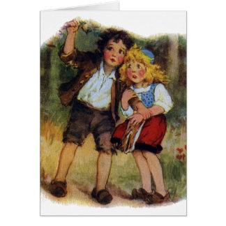 Hansel et Gretel perdus dans les bois