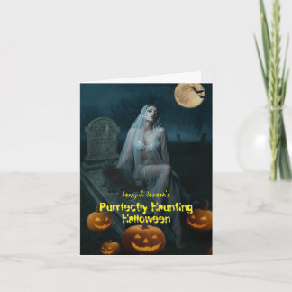 Hantage parfait Halloween plié Invitation