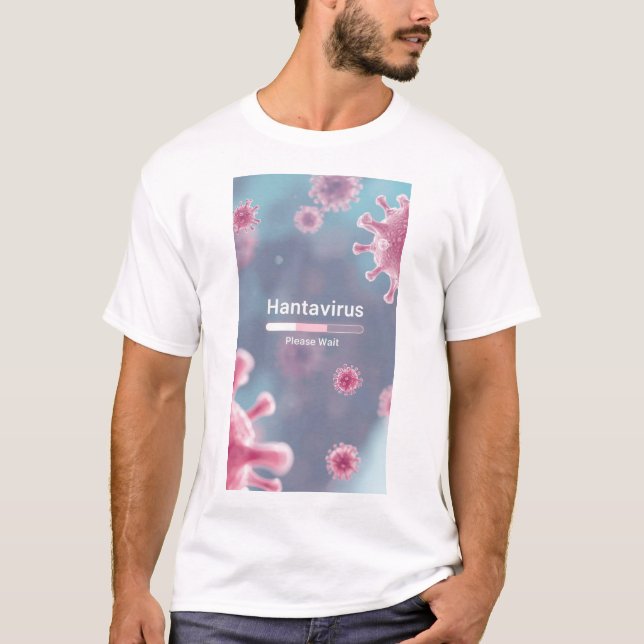 Hantavirus esthétique Microbe Art – T-shirt de sci (Devant)