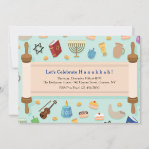 Hanukkah Celebration Invitation