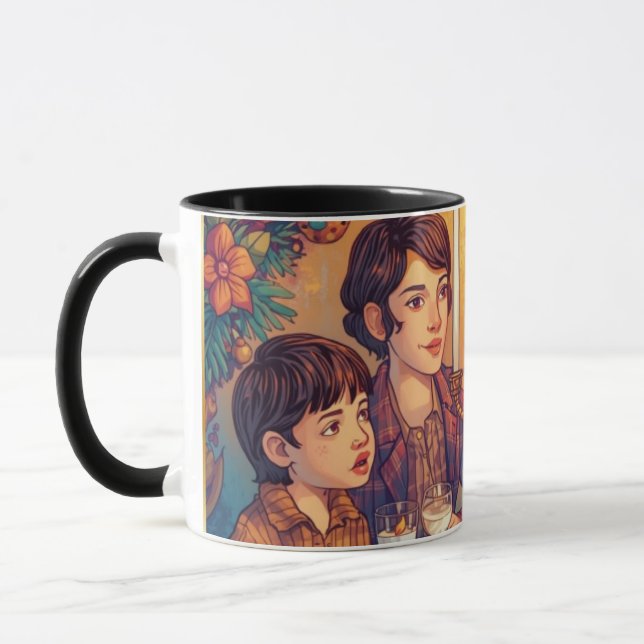 Hanukkah Family Meal Mug (Gauche)