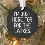 Hanukkah je suis juste là pour les latkes juifs<br><div class="desc">Hanukkah je suis juste là pour les latkes Fête juive</div>