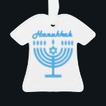 Hanukkiah Happy Hanoukka Juive Fête Menorah<br><div class="desc">Symbole de Hanukkiah. Joyeux Hanoukka Party Juif Holiday Blue Menorah. Décoration Chanukkah de Fête Juive avec le symbole décoratif traditionnel Chanuka - bleu marine hanukkiah menorah, chandelier avec bougies, étoile de David et néon bleu lumières illustration. Hanoukka Festival des lumières Décoration de l'événement. Jérusalem, Israël. Accueil > Décor > Décor...</div>