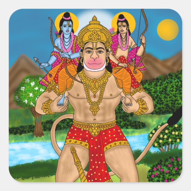 Hanuman Sticker (Devant)