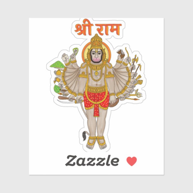 Hanuman Sticker (Feuille)