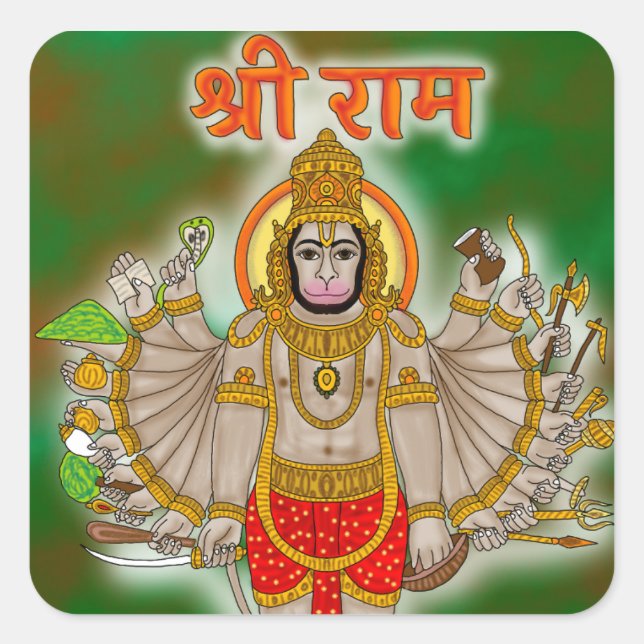 Hanuman Sticker (Devant)