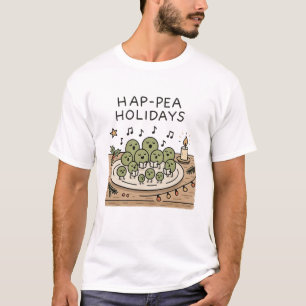 Hap-pea Vacances - T-Shirt drôle de Noël avec un j
