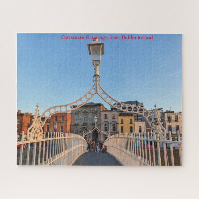 Ha'penny Bridge Dublin Irlande. Jigsaw Puzzle (Horizontal)