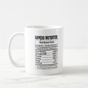 Hapkido Instructor Nutritional Facts 11oz Mug