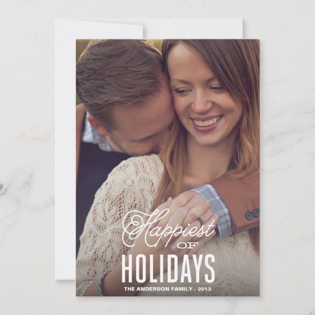 HAPPIEST | CARTE PHOTO VACANCES (Devant)