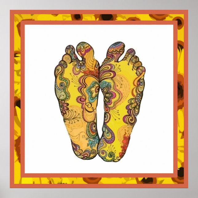 Happin' Hippy Feet Poster (Devant)