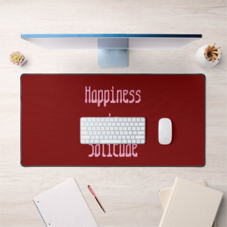 Happiness in Solitude Desk Mat