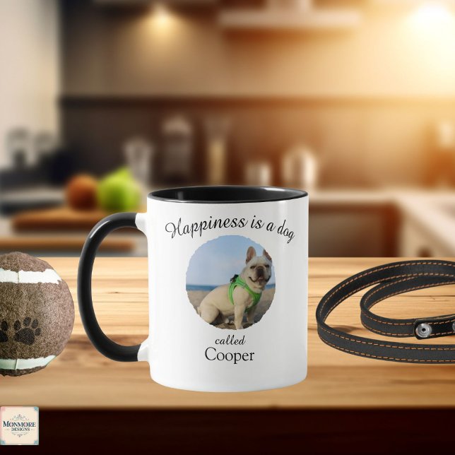 Happiness Is a Dog Personalised Mug (Créateur téléchargé)