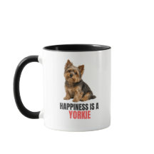 Happiness Is a Yorkie Mug – Yorkshire Terrier