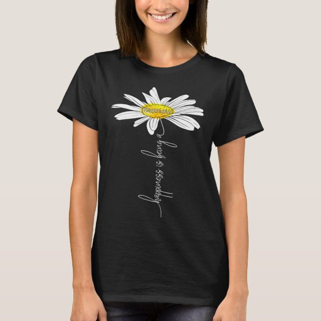 Happiness Is Being A Mamaw Daisy Tshirt Mother's D (Devant)