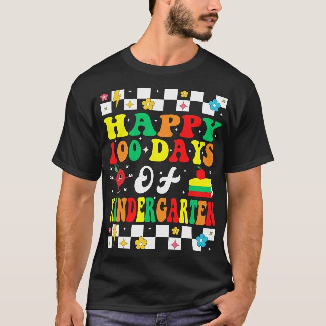 Happy 100 Day Of Kindergarten T-Shirt (Devant)