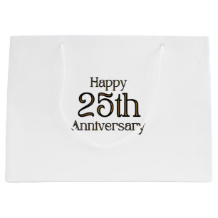 Happy 25th Anniversary Grand sac cadeau
