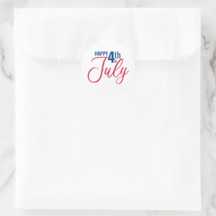 Happy 4th Stickers Seals