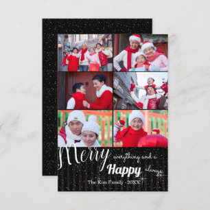 Happy Always Collage - Carte de vacances photo 3x5
