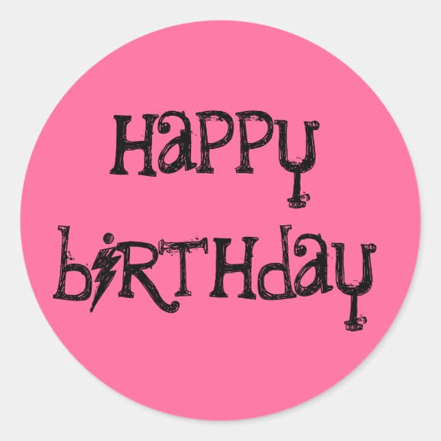 Happy Anniversaire stickers texte esquissé (Devant)