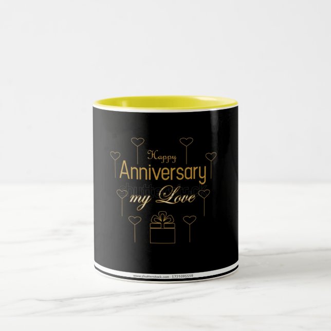 **HAPPY ANNIVERSARY** COFFEE MUG (Centre)