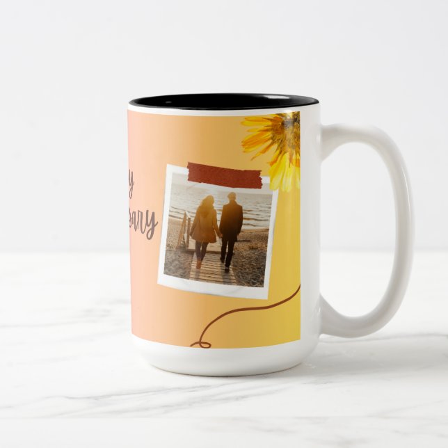 “Happy Anniversary Mug | Romantic Gift for Couple  (Droit)