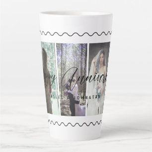 Happy Anniversary Photo Collage Mug Photo vertical