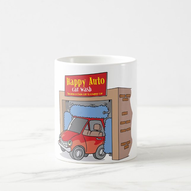 Happy Auto voiture Laver Mug (Créateur téléchargé)