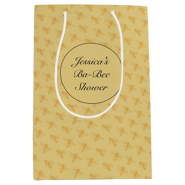 Happy Ba-Bee Douche Bumble Abee Moyen Cadeau Sac (Devant)