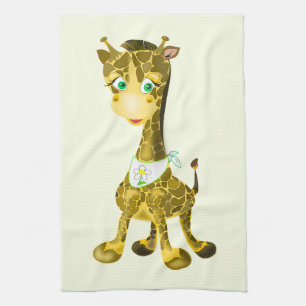 Happy Baby Giraffe serviette de cuisine - Couleurs
