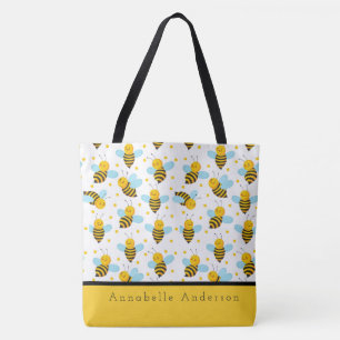 Happy Bees Personnalisent le Sac fourre-tout