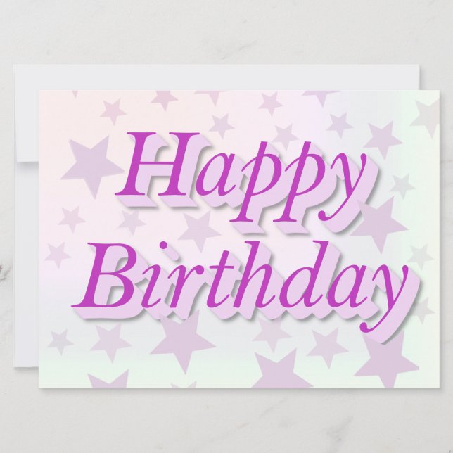 Happy birthday (Devant)