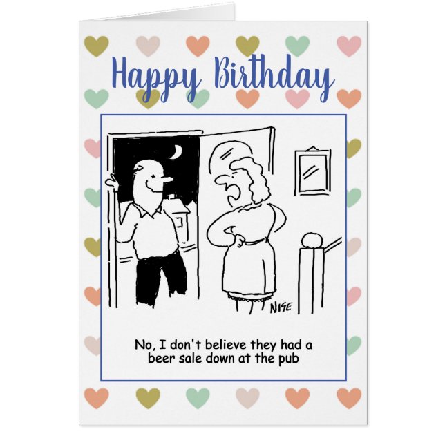 Happy Birthday Beer Sale Drunk (Devant)