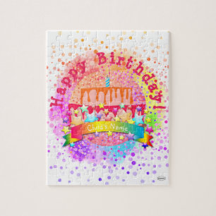 Happy Birthday Cake Puzzle - HAMbWG