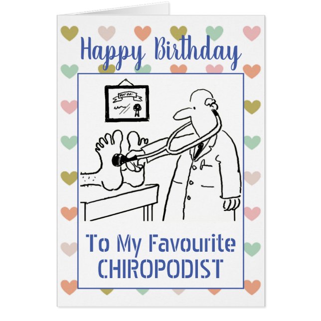 Happy Birthday Chiropodist (Devant)