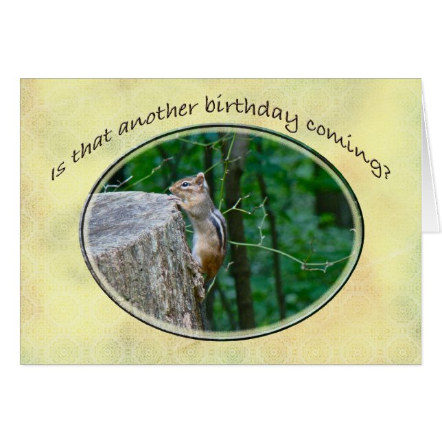 Happy Birthday - Eastern Chipmunk (Devant horizontal)