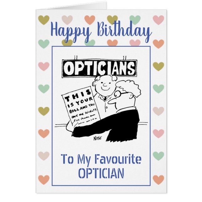 Happy Birthday Optician (Devant)